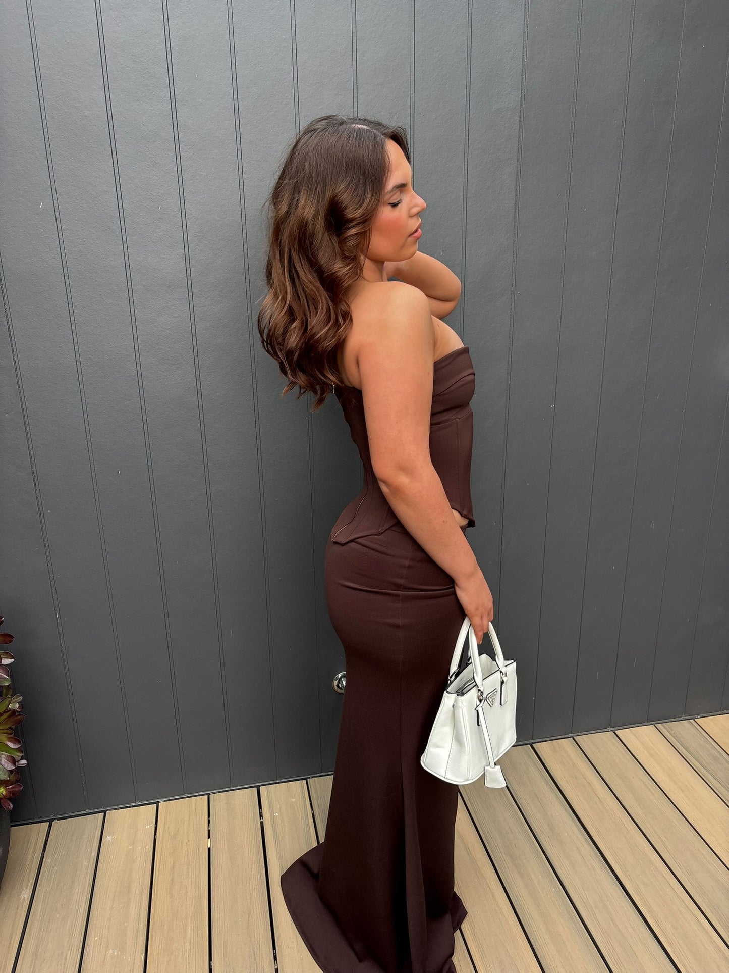 HNTR Louie Gown in Brown