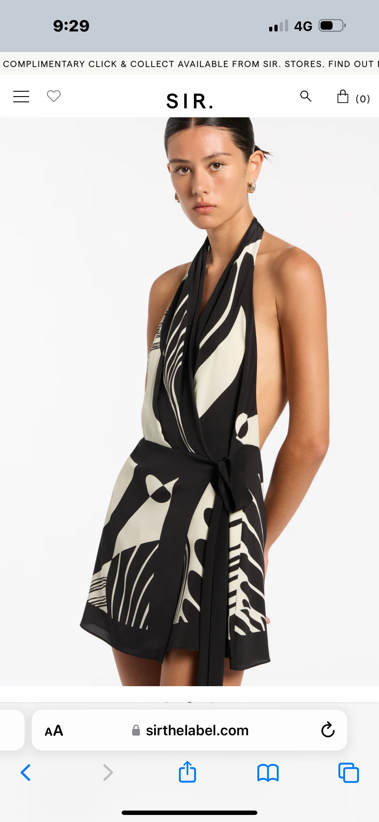 SIR 'Realisme Halter' Mini Dress HONEY HIRE BOUTIQUE SIR 'Realisme Halter' Mini Dress HONEY HIRE BOUTIQUE