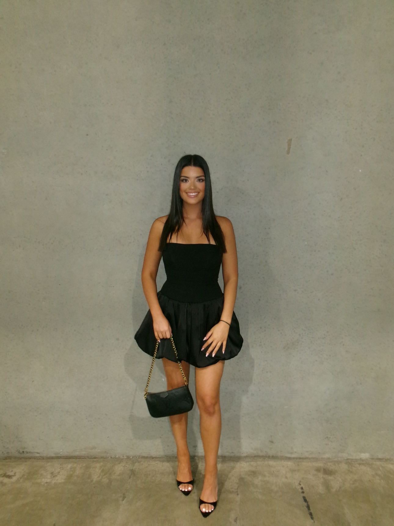 ‘Bubble Lace’ Mini In Black