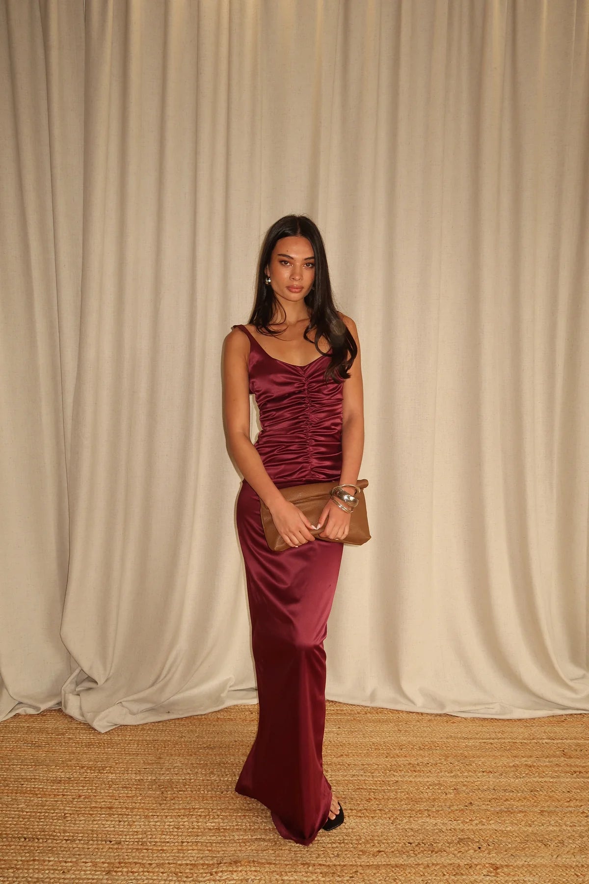 Ance Gria Atelin Gown in Plum