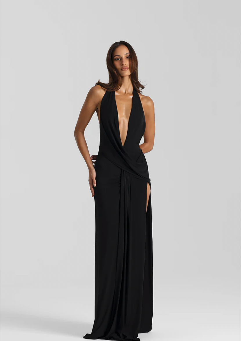 Natalie Rolt Winona Gown in Black