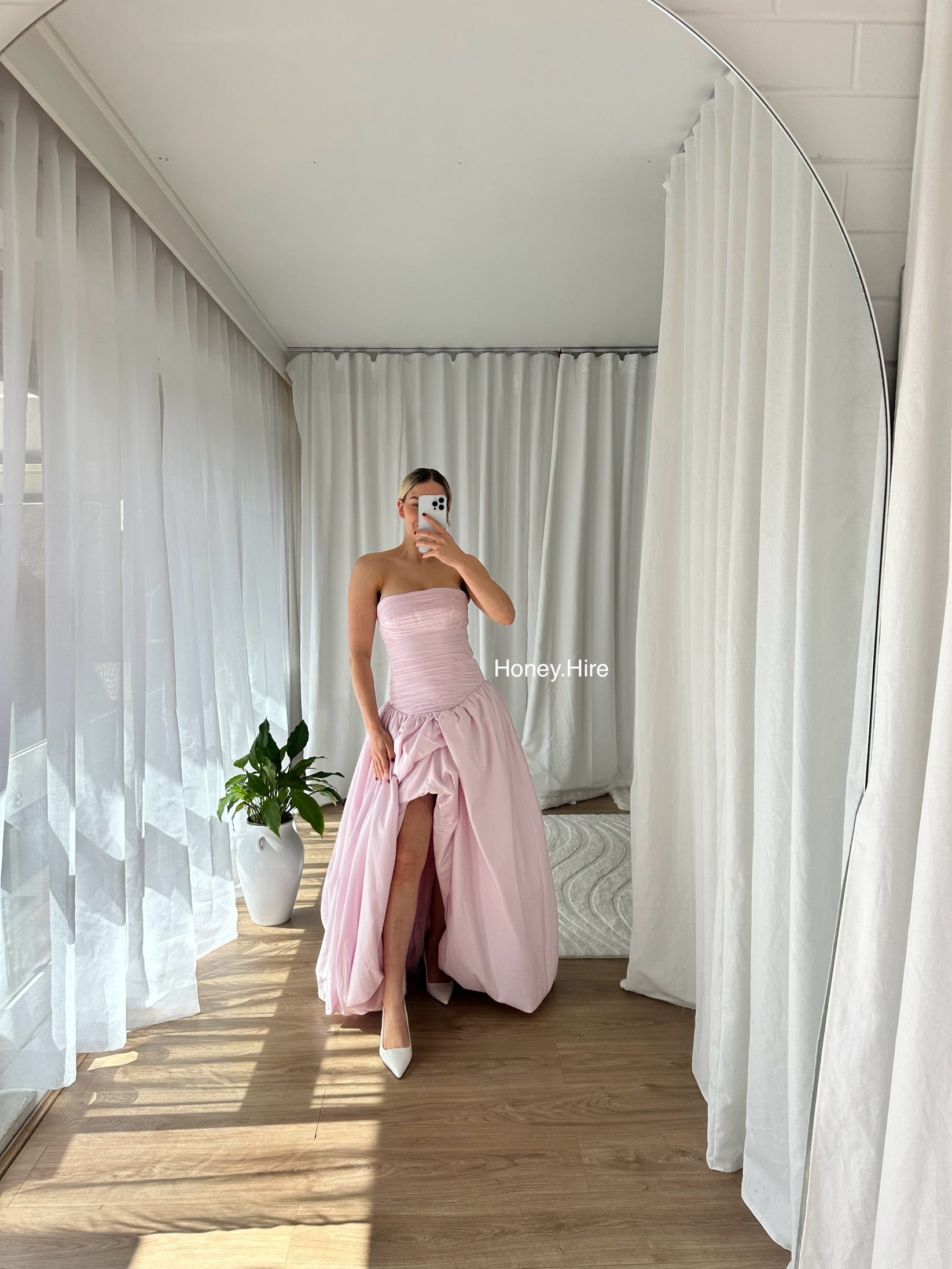 AJE Bubble Hem Maxi in Pastel Pink AJE Bubble Hem Maxi in Pastel Pink