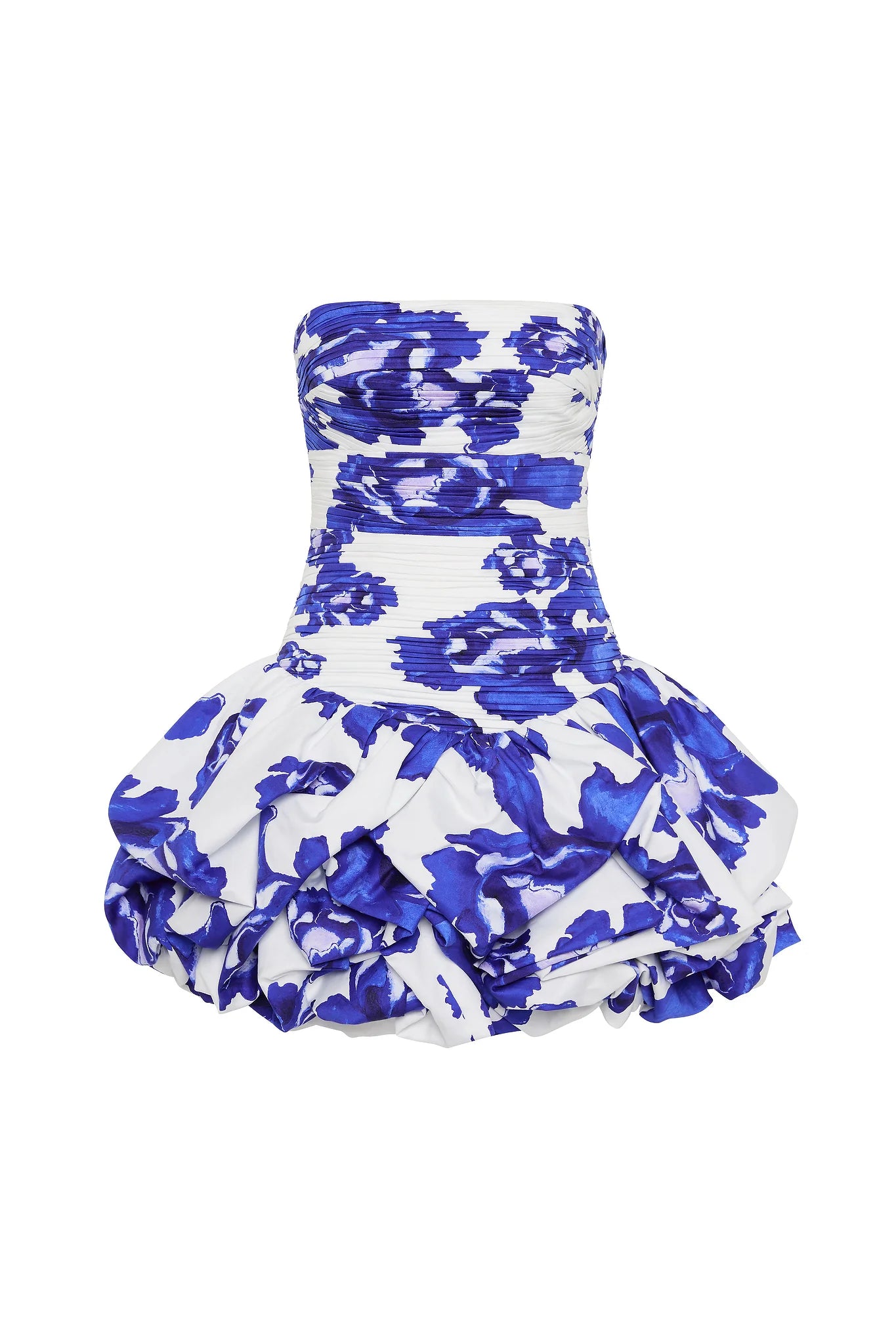 Aje ‘Violette Bubble Hem’ Mini in Cobalt