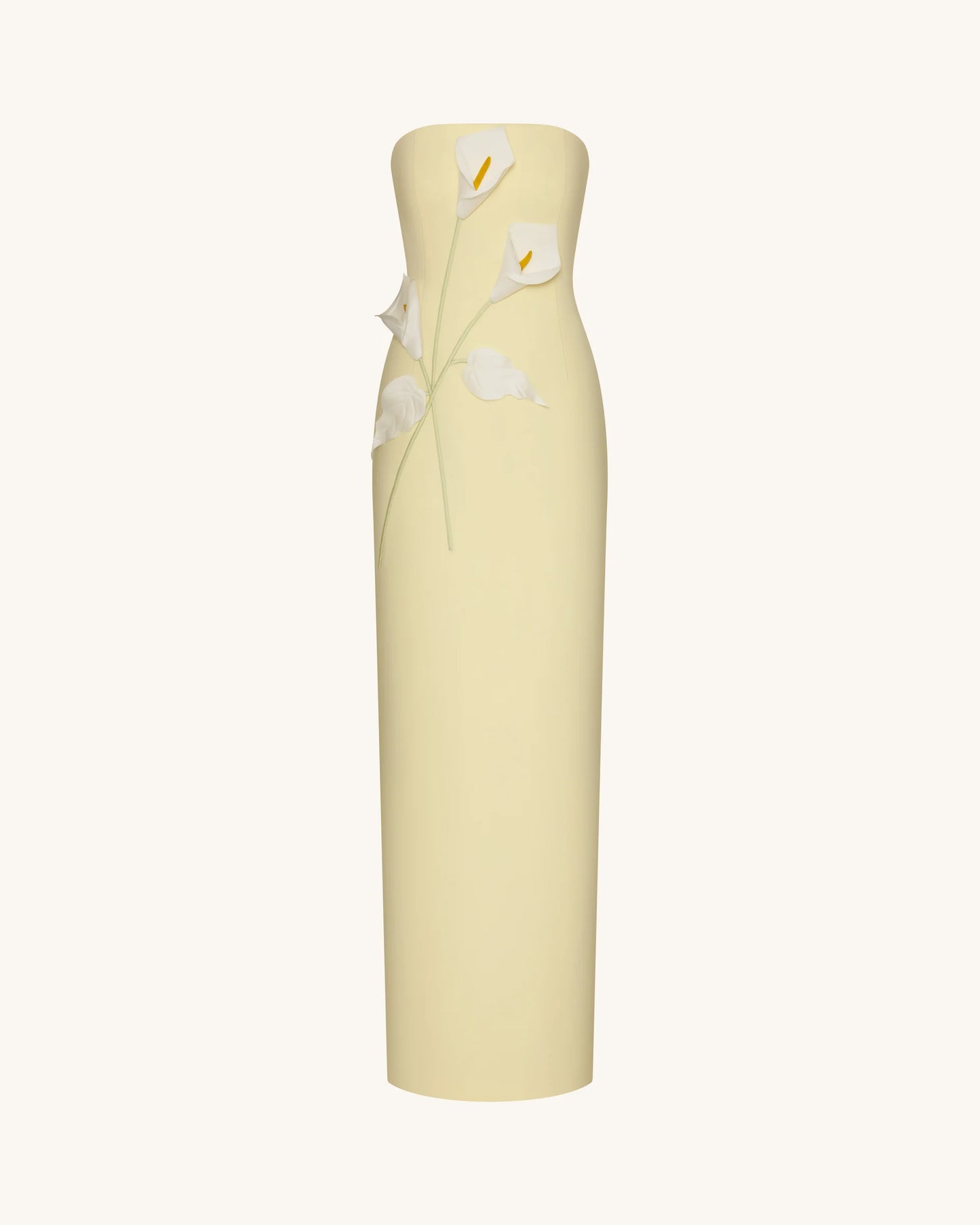 Jw Pei Appliqué Strapless Dress