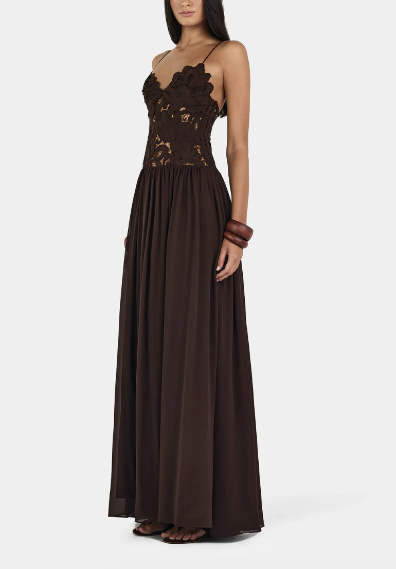 Hansen and Gretel Stephanie Maxi Dress in Cedar