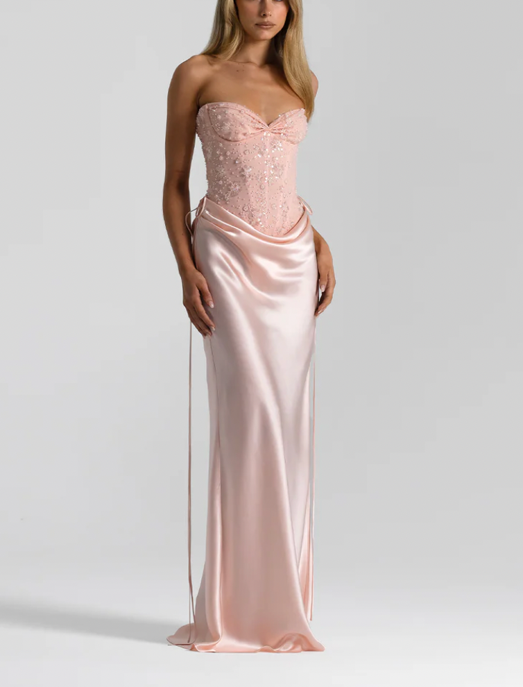 Natalie Rolt Verity Set in Pink Maxi